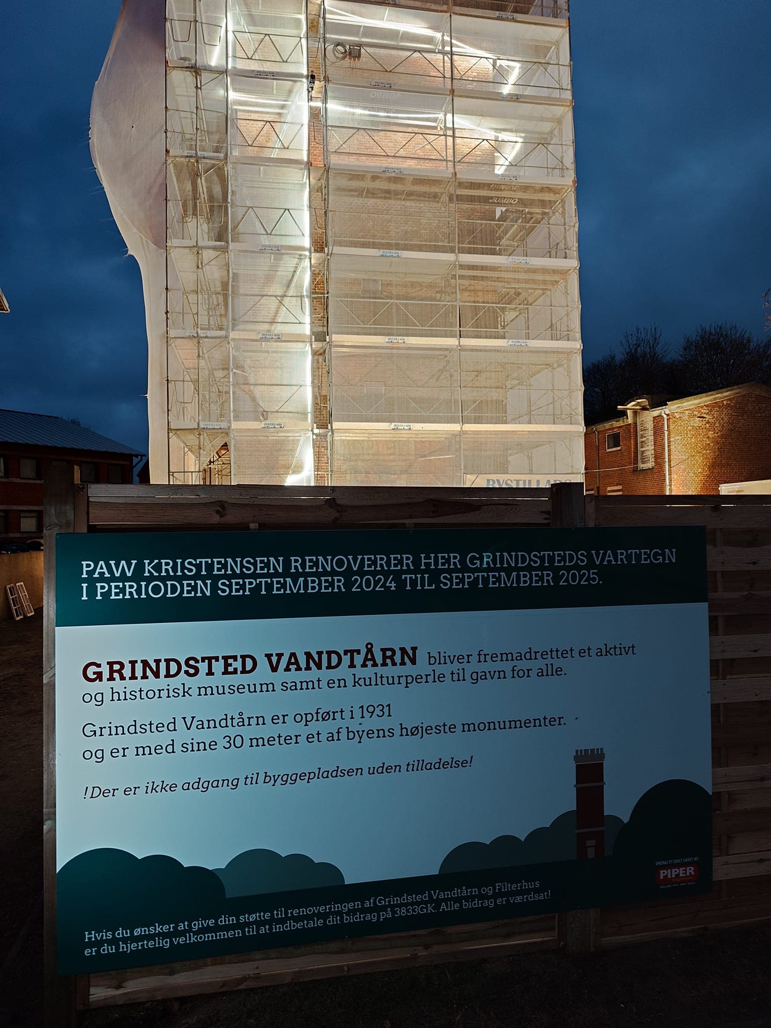 Grindsted Vandtårn under renoveringen — foto 36